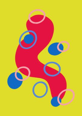 Modern bir dijital soyut resim renklerin ahenkli sinerjisi tarafından oluşturulan rastgele bir arkaplan resmini gösterir..