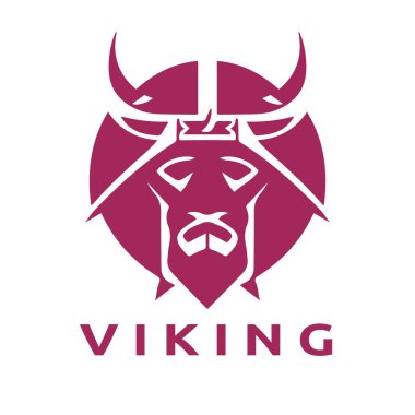 Viking logo tasarım vektör şablonu. Kolay özelleştirilebilir ve düzenlenebilir.