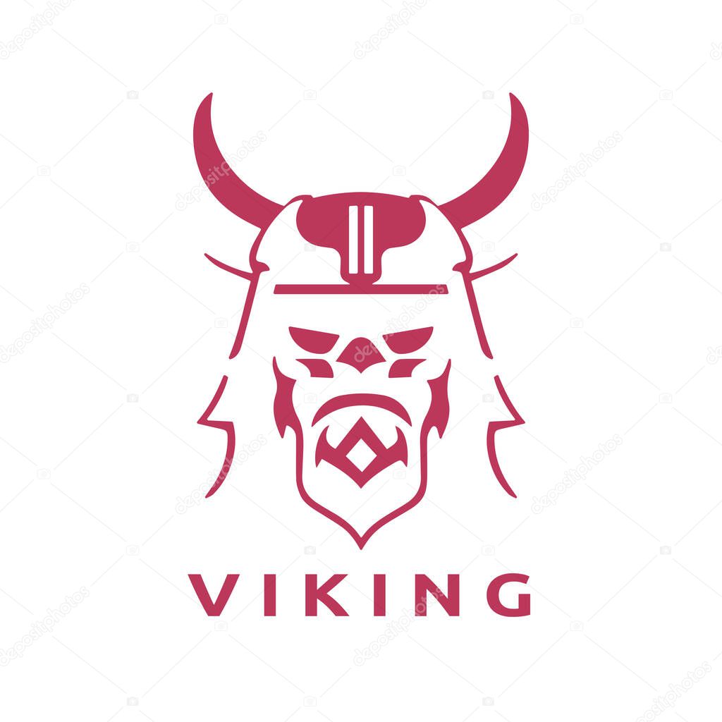 Viking logo design vector template. Easy customizable and editable.