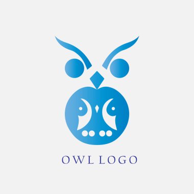 Owl Logo Design Vector Template clipart