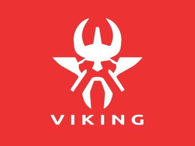 Viking Logo Design Vector Template. Human Viking Logo Design Icon Symbol Vector Illustration. clipart
