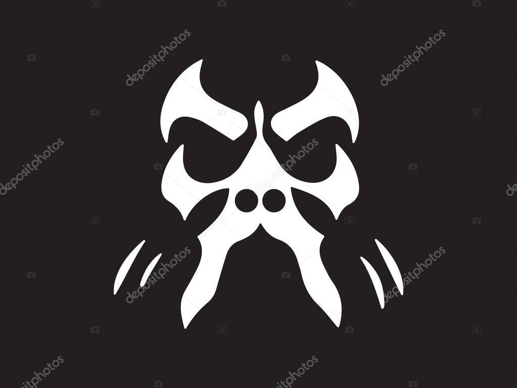 Viking  logo design icon symbol vector illustration. Human viking logo design template.