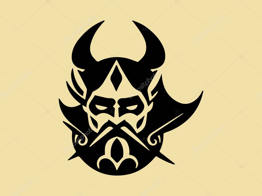 Viking logo design icon symbol vector illustration