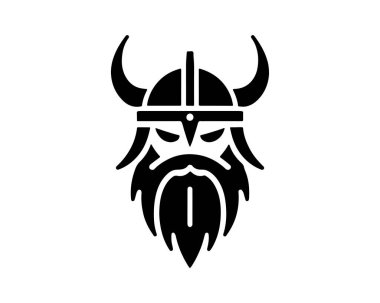 Viking Logo Design Icon Symbol Vector Template. clipart