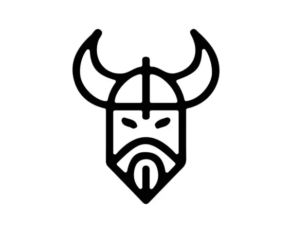 stock vector Viking Logo Design Icon Symbol Vector Template.