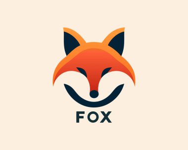 vektör fox logo tasarım ögesi