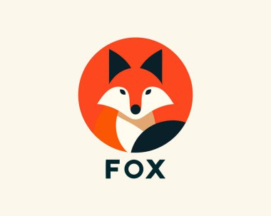 Tilki logosu. fox vektör logo tasarımı