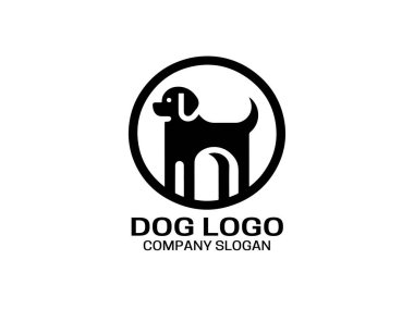 köpek logo vektör şablonu