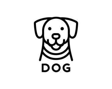 Köpek simgesi vektörde. Logotype