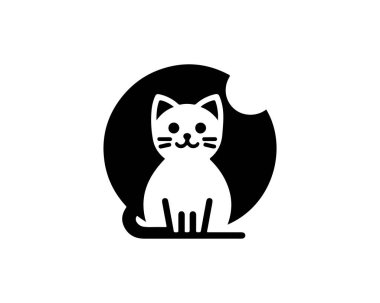 Cat logo design vector illustration clipart