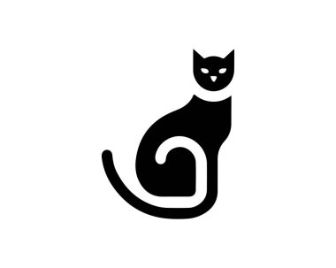 Kedi Logo tasarlamak vektör