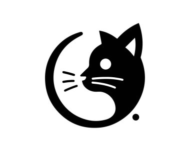 Cat logo design icon vector illustration clipart