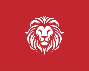 Lion Head Logo Design Vector Template. clipart