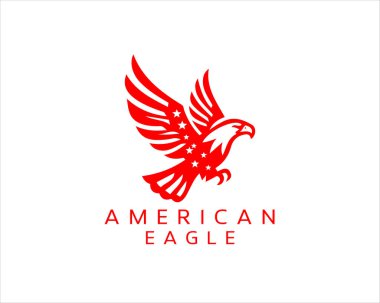 American Eagle logo design icon vector illustration. clipart