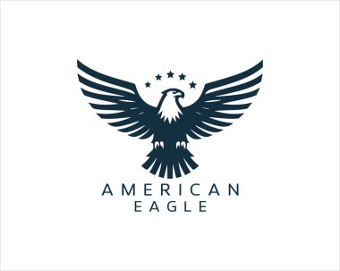 American Eagle logo design icon vector illustration. clipart