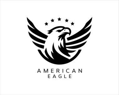 American Eagle logo design icon vector illustration. clipart