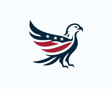 American Eagle logo design icon vector illustration. clipart