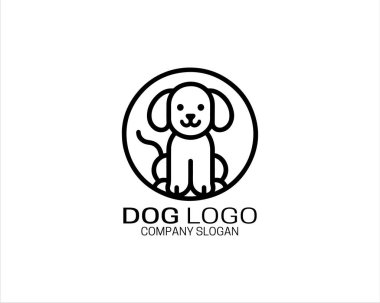 pet dog logo, vector illustration, dog logo design, isolated clipart