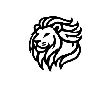 Aslan baş logo tasarımı