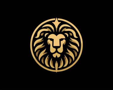 aslan logo vektör resimleme tasarımı