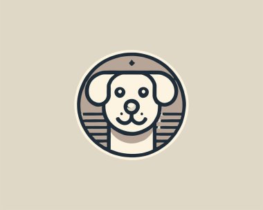 Dog logo design icon symbol vector illustration. clipart