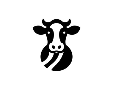 Premium Cow Logo Vector for Farm, Dairy and Agriculture Branding clipart