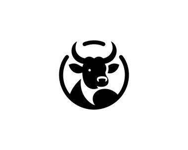 Premium Cow Logo Vector for Farm, Dairy and Agriculture Branding clipart