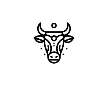 Premium Cow Logo Vector for Farm, Dairy and Agriculture Branding clipart