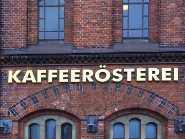 Almanya 'da Hamburg' da Kafferosterei adında ünlü bir kahve kızartma şirketinin binası.