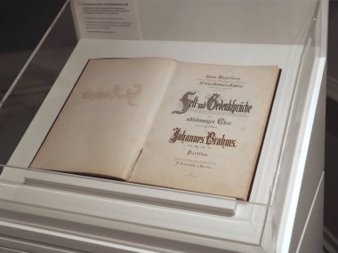 Almanya 'da Hamburg' daki Johannes Brahms Müzesi 'nde.