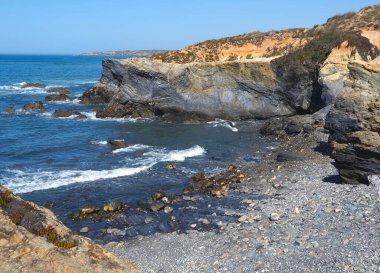 Portekiz 'in güzel doğasında Rota Vicentina adında balıkçıların muhteşem yürüyüşü.