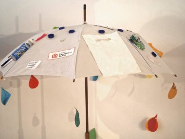 Aguas do Algarve 'nin su ve denizle ilgili Camara belediye veya belediye binasında ilginç bir sergi