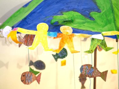 Aguas do Algarve 'nin su ve denizle ilgili Camara belediye veya belediye binasında ilginç bir sergi