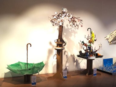 Aguas do Algarve 'nin su ve denizle ilgili Camara belediye veya belediye binasında ilginç bir sergi