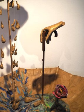 Aguas do Algarve 'nin su ve denizle ilgili Camara belediye veya belediye binasında ilginç bir sergi