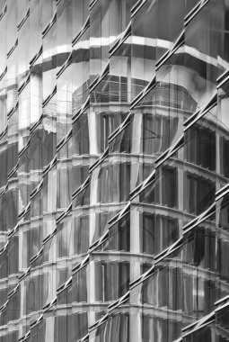 Hamburg Almanya 'da Hafencity' de modern mimari: Coffee Plaza kompleksi