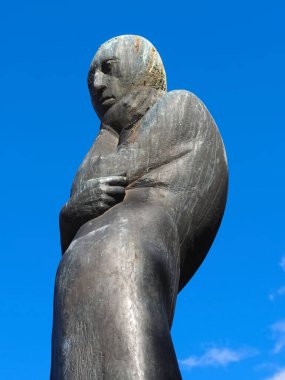 Hamburg 'da Alman şair Heinrich Heine' in heykeli