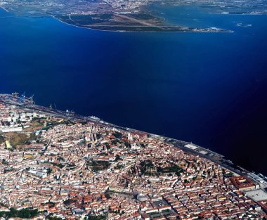 Portekiz 'in merkezinin güzel hava manzarası