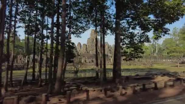 Bayon Angkor Templom Kambodzsában — Stock videók