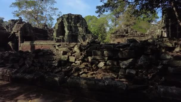 Prasat Preah Khan Tempel Angkor Cambodja — Stockvideo