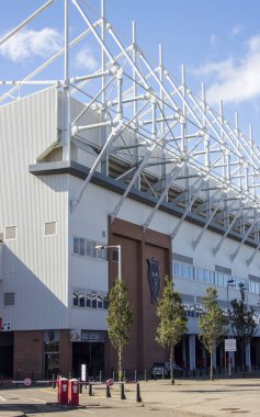 Sunderland, İngiltere - 21 Ağustos 2022: Sunderland futbol takımına ev sahipliği yapan stadyum. Yüksek kalite fotoğraf