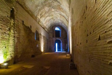 Roma, İtalya - 14 Şubat 2016: Domus Aurea İmparator Neros sarayının bir parçası. Yüksek kalite fotoğraf