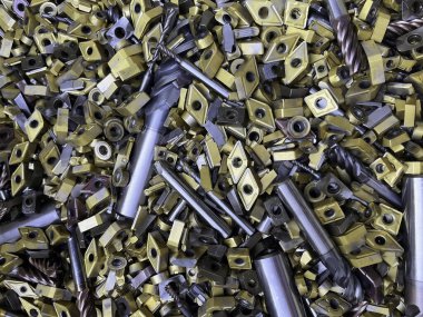 Endüstriyel kesim aletleri genellikle tungsten yapılan metalleri kesmek için kullanılır. Yüksek kalite fotoğraf