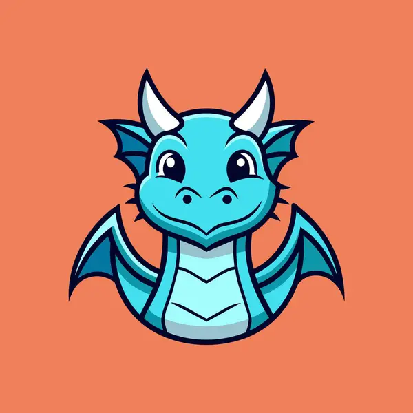 dragon head vector logo