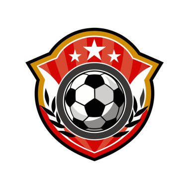 futbol logo vektör şablonu
