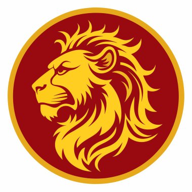 aslan logosu vektör tasarımı