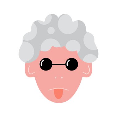 Renkli saçlı, eşsiz bir insan karakteri.