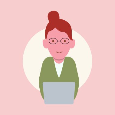 Basit modern serbest konsept girişimci vektör illüstrasyonu