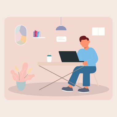 ev vektörü illüstrasyon webinar kurgu pazarlama serbest tasarım 