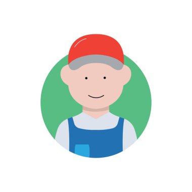 simgeler logo vektör illüstrasyon konsepti karakter mesleği basit ve renkli avatar sembolleri koleksiyonu